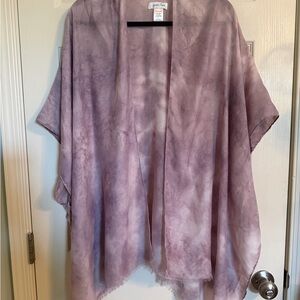 Grace & Lace Purple Tie-Dye Kimono